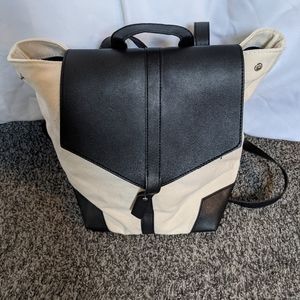 Deux Lux Vegan Cream and Black Backpack